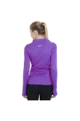 CAMISETA ASICS MANGA LONGA FAVORITE 1/2 ZIP FEMININA - Roxo