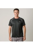 CAMISETA ASICS OVERLAP SS MASCULINA - Preto CAMISETA ASICS OVERLAP SS MASCULINA - Preto