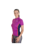 CAMISETA ASICS PES BIKE SS FEMININA - Roxo/marinho