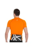 CAMISETA ASICS PES BIKE SS MASCULINA - Chumbo/laranja