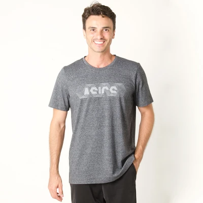 CAMISETA ASICS POWER LOGO SS TEE MASCULINA - Grafite