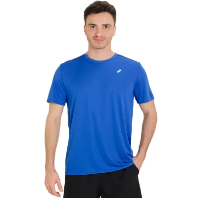 CAMISETA ASICS PR RUN SS MASCULINA - Azul/preto CAMISETA ASICS PR RUN SS MASCULINA - Azul/preto