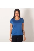 CAMISETA ASICS RUNNING BLEND FEMININA - Azul