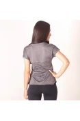 CAMISETA ASICS RUNNING BLEND FEMININA - Grafite