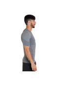 CAMISETA ASICS SEAMLESS SS COMPRESSÃO MASCULINA - Cinza