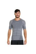 CAMISETA ASICS SEAMLESS SS COMPRESSÃO MASCULINA - Cinza