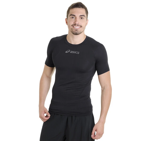 CAMISETA ASICS SEAMLESS SS MASCULINA - Preto