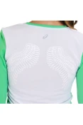 CAMISETA ASICS SPORTS MESH LS MANGA LONGA FEMININA - Verde/branco CAMISETA ASICS SPORTS MESH LS MANGA LONGA FEMININA - Verde/branco