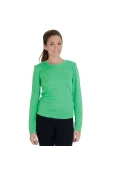 CAMISETA ASICS SPORTS MESH LS MANGA LONGA FEMININA - Verde/branco CAMISETA ASICS SPORTS MESH LS MANGA LONGA FEMININA - Verde/branco