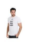 CAMISETA ASICS SS HWOD CROSSFIT MASCULINA - Branco/preto CAMISETA ASICS SS HWOD CROSSFIT MASCULINA - Branco/preto