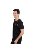 CAMISETA ASICS TRAINING SS MASCULINA - Preto/laranja CAMISETA ASICS TRAINING SS MASCULINA - Preto/laranja