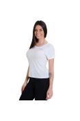 CAMISETA ASICS W PA BASIC SS FEMININA - Branco CAMISETA ASICS W PA BASIC SS FEMININA - Branco