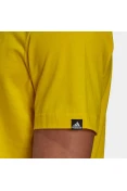 CAMISETA BOX ESTAMPADA BRUSHSTROKE LOGO ADIDAS MASCULINA - Amarelo CAMISETA BOX ESTAMPADA BRUSHSTROKE LOGO ADIDAS MASCULINA - Amarelo
