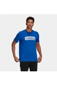 CAMISETA BOX ESTAMPADA BRUSHSTROKE LOGO ADIDAS MASCULINA - Azul CAMISETA BOX ESTAMPADA BRUSHSTROKE LOGO ADIDAS MASCULINA - Azul