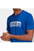 CAMISETA BOX ESTAMPADA BRUSHSTROKE LOGO ADIDAS MASCULINA - Azul CAMISETA BOX ESTAMPADA BRUSHSTROKE LOGO ADIDAS MASCULINA - Azul