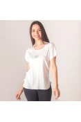 CAMISETA COLCCI ESTAMPADA GOLA REDONDA FEMININA - Branco CAMISETA COLCCI ESTAMPADA GOLA REDONDA FEMININA - Branco