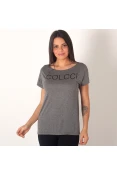 CAMISETA COLCCI ESTAMPADA GRAFITE FEMININA - Grafite