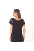 CAMISETA COLCCI GOLA CANOA FEMININA - Preto