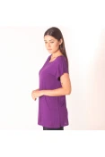 CAMISETA COLCCI GOLA CANOA FEMININA - Roxo CAMISETA COLCCI GOLA CANOA FEMININA - Roxo