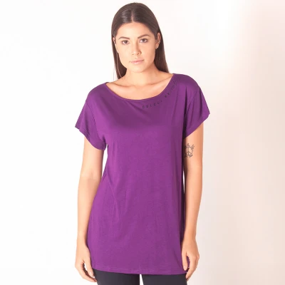 CAMISETA COLCCI GOLA CANOA FEMININA - Roxo CAMISETA COLCCI GOLA CANOA FEMININA - Roxo
