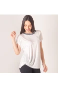 CAMISETA COLCCI GOLA RETILÍNEA FEMININA - Branco