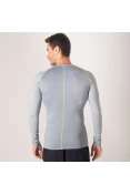 CAMISETA COMPRESSÃO ASICS BASELAYER LS TOP MANGA LONGA MASCULINA - Cinza
