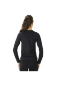 CAMISETA COMPRESSÃO ASICS SEAMLESS LS MANGA LONGA FEMININA - Preto