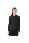 CAMISETA COMPRESSÃO ASICS SEAMLESS LS MANGA LONGA FEMININA - Preto