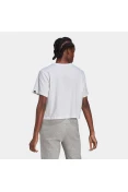 CAMISETA CROPPED ESTAMPA INSPIRAÇÂO TIE-DYE ADIDAS FEMININA - Branco CAMISETA CROPPED ESTAMPA INSPIRAÇÂO TIE-DYE ADIDAS FEMININA - Branco