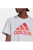 CAMISETA CROPPED ESTAMPA INSPIRAÇÂO TIE-DYE ADIDAS FEMININA - Branco CAMISETA CROPPED ESTAMPA INSPIRAÇÂO TIE-DYE ADIDAS FEMININA - Branco