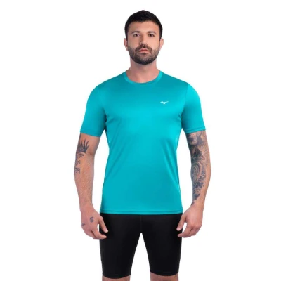 CAMISETA DE CORRIDA MIZUNO RUN SPARK 2 MASCULINA - Azul