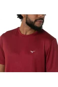 CAMISETA DE CORRIDA MIZUNO RUN SPARK 2 MASCULINA - Bordo