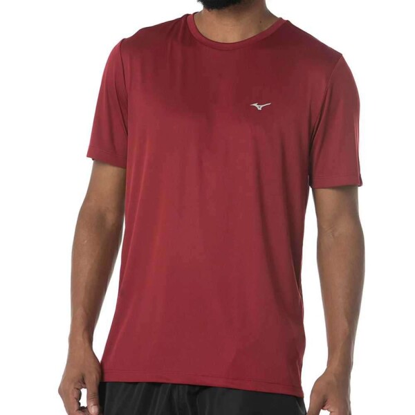 CAMISETA DE CORRIDA MIZUNO RUN SPARK 2 MASCULINA - Bordo