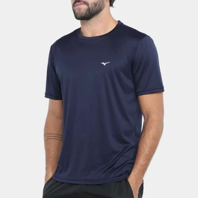 CAMISETA DE CORRIDA MIZUNO RUN SPARK 2 MASCULINA - Marinho