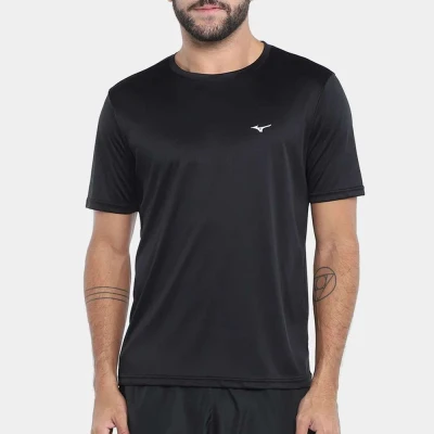 CAMISETA DE CORRIDA MIZUNO RUN SPARK 2 MASCULINA - Preto CAMISETA DE CORRIDA MIZUNO RUN SPARK 2 MASCULINA - Preto