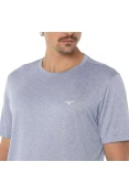 CAMISETA DE CORRIDA MIZUNO RUN SPARK 2 MESCLA MASCULINA - Azul