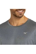 CAMISETA DE CORRIDA MIZUNO RUN SPARK 2 MESCLA MASCULINA - Cinza