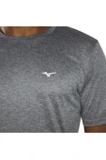 CAMISETA DE CORRIDA MIZUNO RUN SPARK 2 MESCLA MASCULINA - Cinza/marinho CAMISETA DE CORRIDA MIZUNO RUN SPARK 2 MESCLA MASCULINA - Cinza/marinho