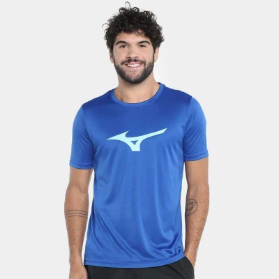 CAMISETA DE CORRIDA MIZUNO RUN SPARK MASCULINA - Azul