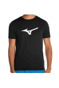 CAMISETA DE CORRIDA MIZUNO RUN SPARK MASCULINA - Preto