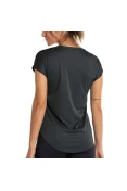 CAMISETA DE CORRIDA MIZUNO SPARK BIG LOGO FEMININA - Grafite/preto CAMISETA DE CORRIDA MIZUNO SPARK BIG LOGO FEMININA - Grafite/preto