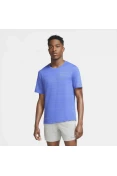 CAMISETA DE CORRIDA NIKE DRI-FIT MILER MASCULINA - Azul