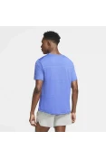 CAMISETA DE CORRIDA NIKE DRI-FIT MILER MASCULINA - Azul