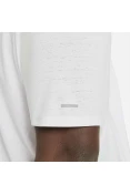 CAMISETA DE CORRIDA NIKE DRI-FIT MILER MASCULINA - Branco