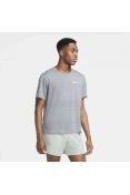 CAMISETA DE CORRIDA NIKE DRI-FIT MILER MASCULINA - Grafite