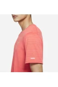 CAMISETA DE CORRIDA NIKE DRI-FIT MILER MASCULINA - Laranja