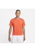 CAMISETA DE CORRIDA NIKE DRI-FIT MILER MASCULINA - Laranja/prata