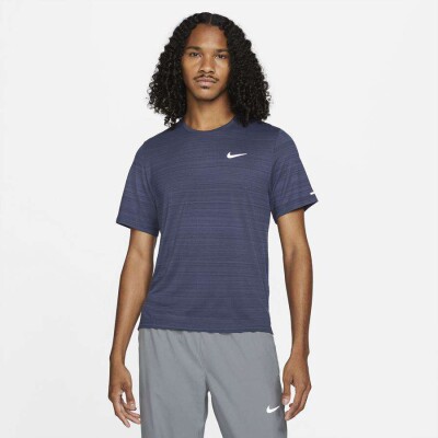 CAMISETA DE CORRIDA NIKE DRI-FIT MILER MASCULINA - Marinho