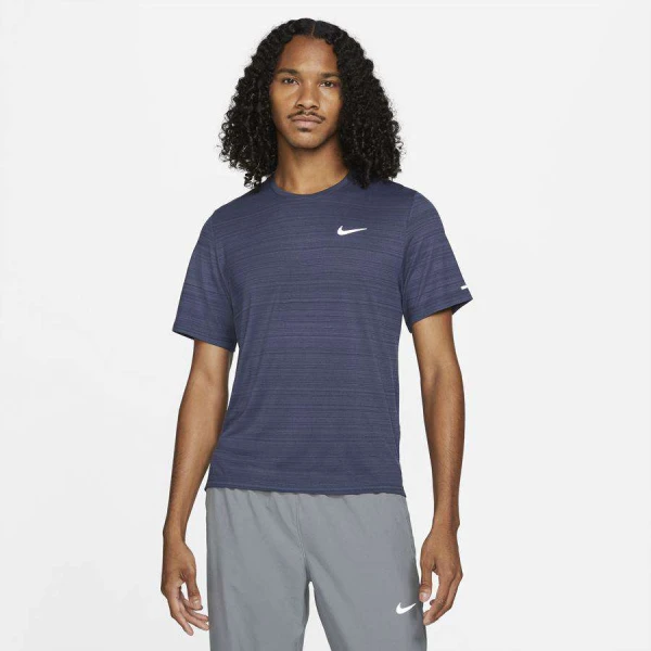 CAMISETA DE CORRIDA NIKE DRI-FIT MILER MASCULINA - Marinho