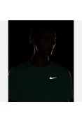 CAMISETA DE CORRIDA NIKE DRI-FIT MILER MASCULINA - Verde/prata